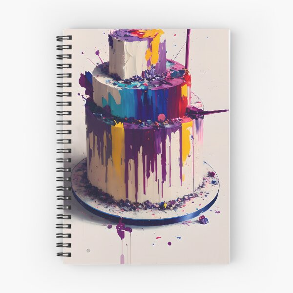 Item preview, Colourful Cake #28 - Prints and Postcards designed and sold by FewBits.