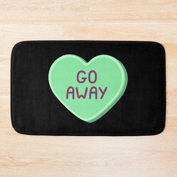 Item preview, GO AWAY - Candy Heart designed and sold by SarcasticWords.