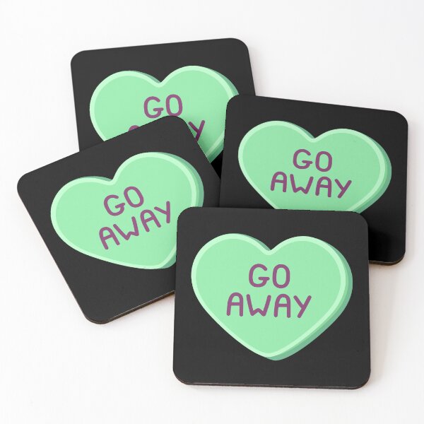 Item preview, GO AWAY - Candy Heart designed and sold by SarcasticWords.