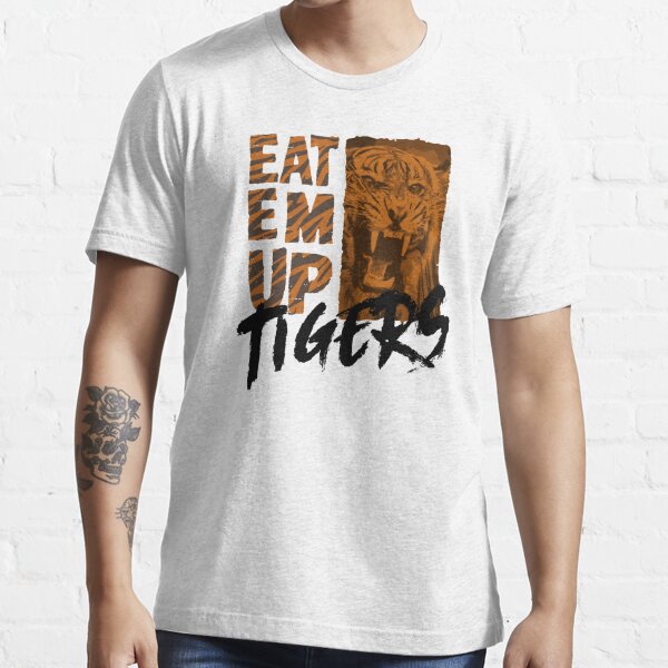 Eat Em' Up Detroit Tigers Long Sleeve Tee at Michigan Vibes Store. XS / Black Heather