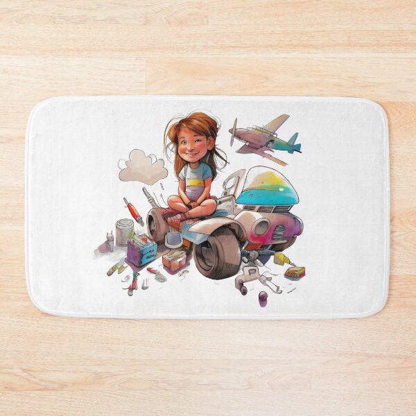 Item preview, "Junior Flight Engineers: Soaring to New Heights" Cute Flying Car Cartoons gift for innovator kids designed and sold by The Commitment.