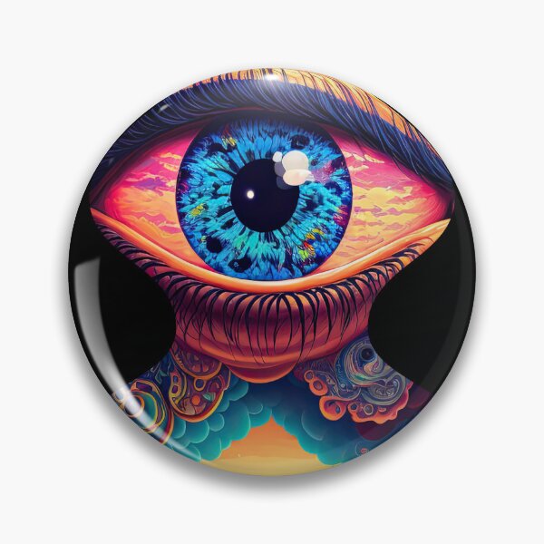 Item preview, Psychedelic all seeing eye v1 bottle designed and sold by ai-datamancer.