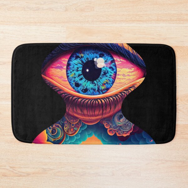 Item preview, Psychedelic all seeing eye v1 bottle designed and sold by ai-datamancer.