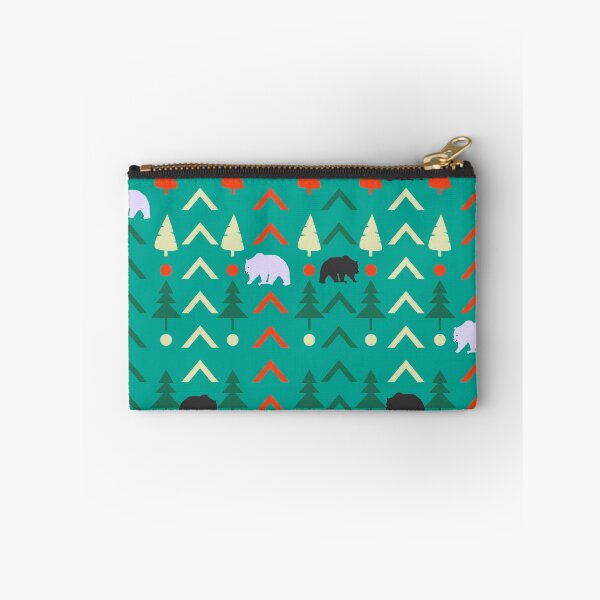 Item preview, Winter bear pattern in green designed and sold by cocodes.
