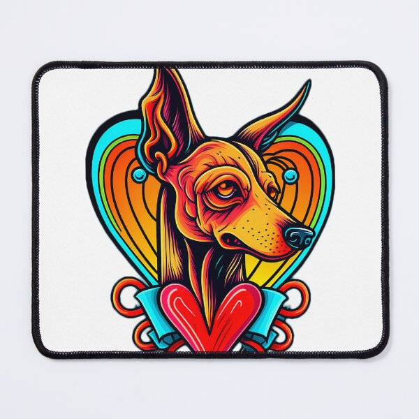 Item preview, Love Bites: A Cute Doberman Valentine's Day Illustration designed and sold by FunnyFur.