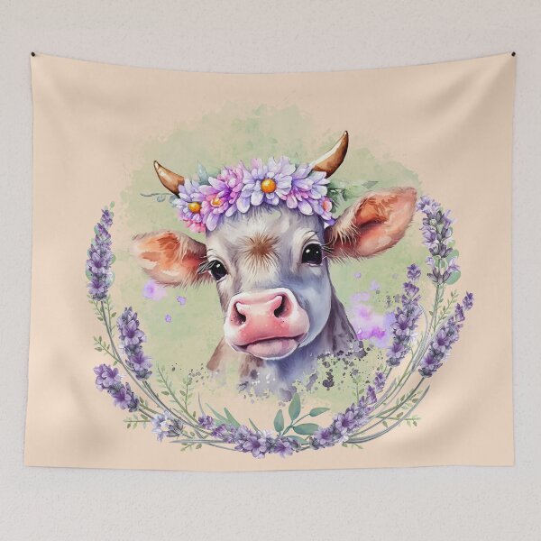 Item preview, Lavender Cow designed and sold by Lylabean22.