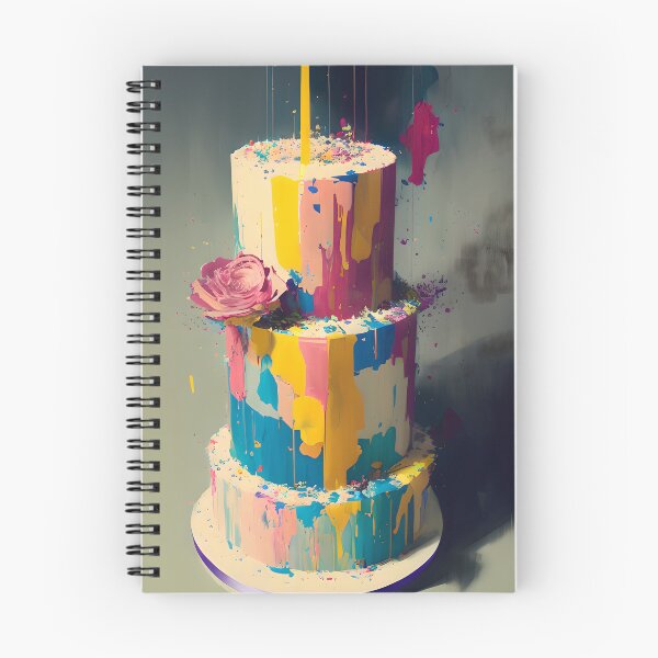 Item preview, Colourful Cake #33 - Prints and Postcards designed and sold by FewBits.
