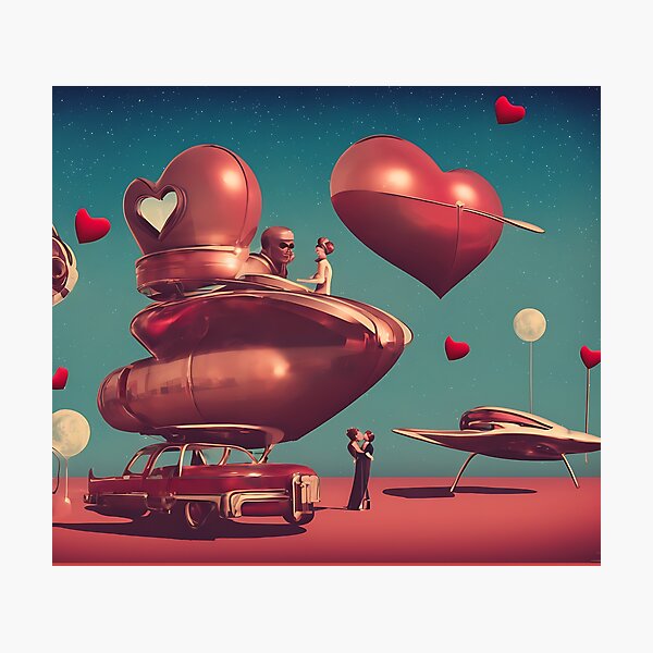Valentine's Day on an Exoplanet in a Distant Galaxy - Part 2 Photographic Print