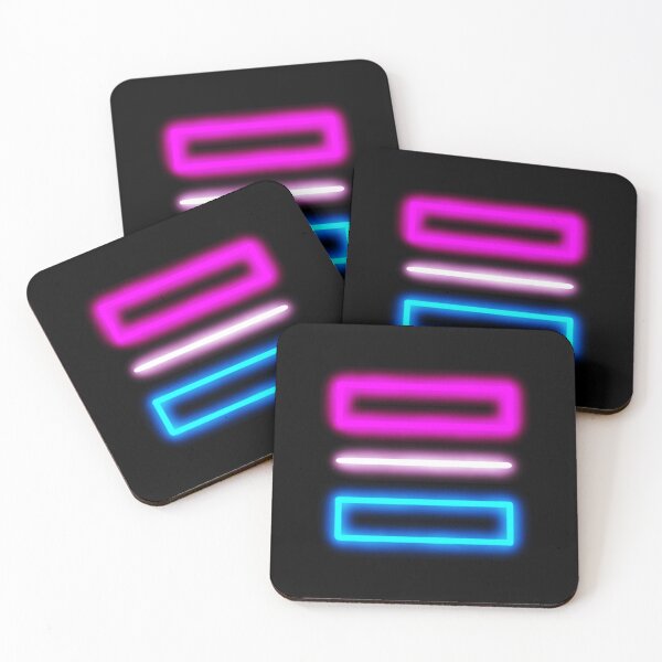 Item preview, Minimalist Neon Bisexual Pride Flag designed and sold by O1RSH.