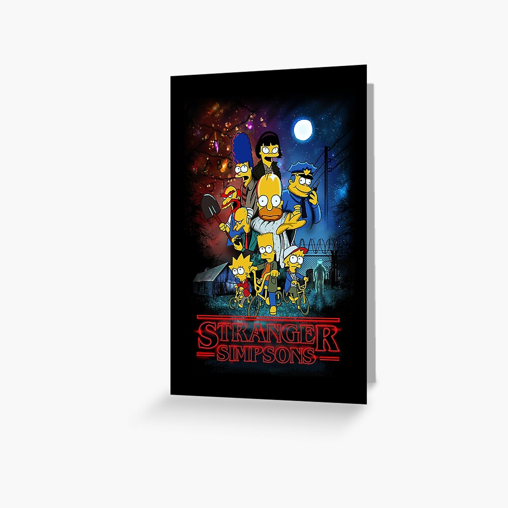 Stranger Things Parody Greeting Card By Nathdesign Redbubble 