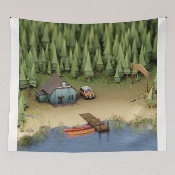 Item preview, Cute Boat Rental Isometric Lowpoly 3D designed and sold by Gravedrinker.