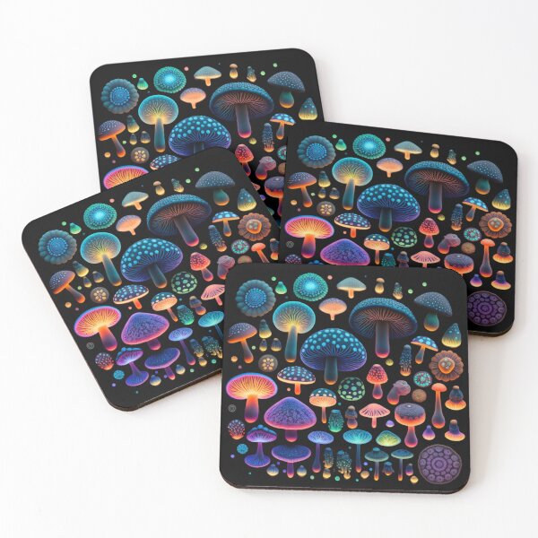 Item preview, Psychedelic glowing mushrooms #15 designed and sold by Christolamber.