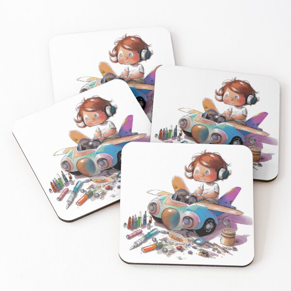 Item preview, "Future Aero-Engineers in Training" Cute funny cartoons flying car for gifts designed and sold by The Commitment.
