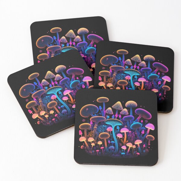 Item preview, Psychedelic glowing mushrooms #16 designed and sold by Christolamber.