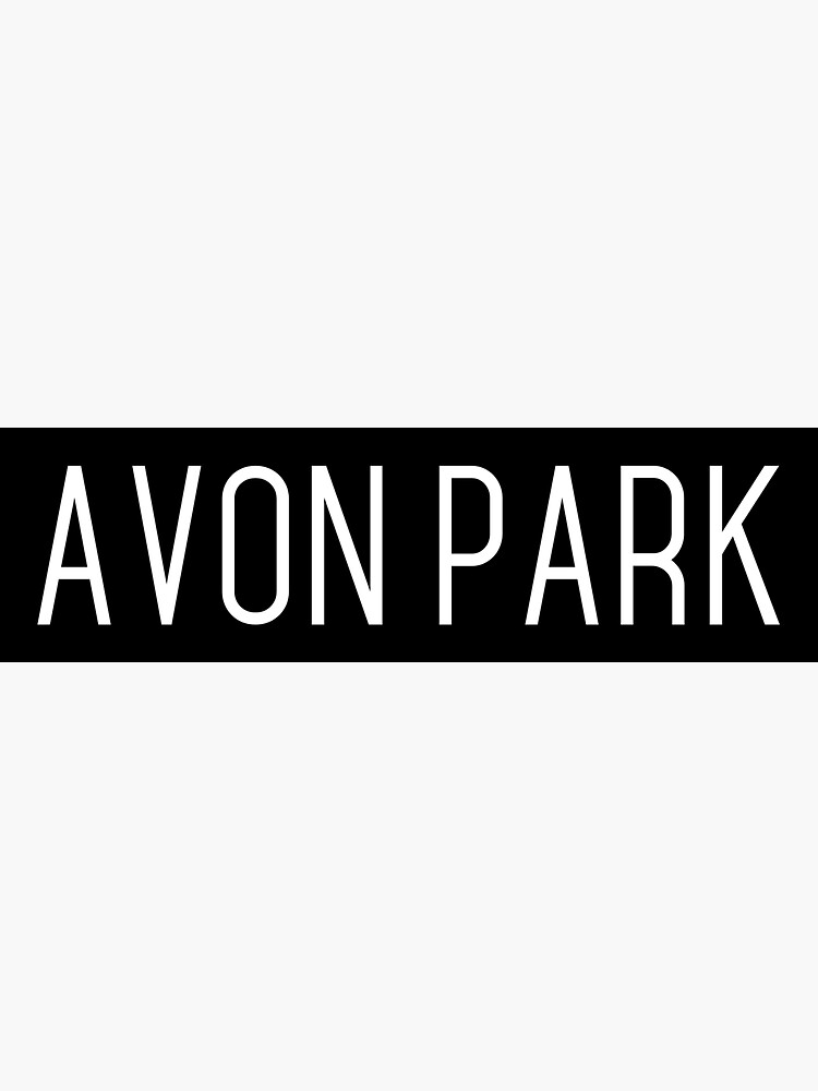 "AVON PARK" Sticker for Sale by nona003 Redbubble