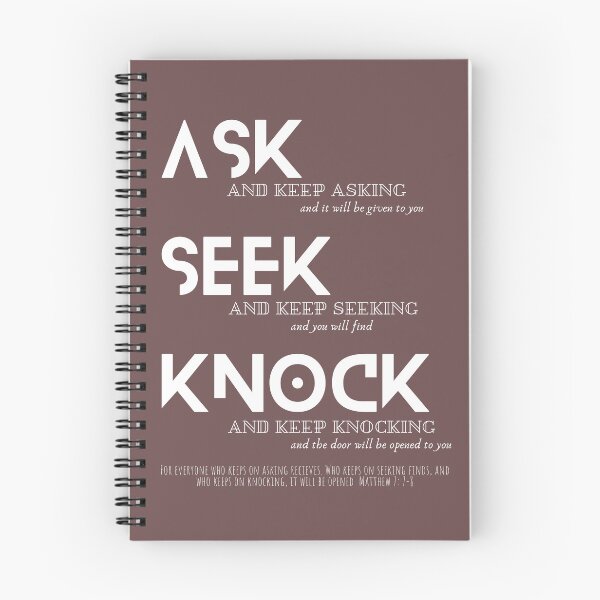 Item preview, ASK SEEK KNOCK designed and sold by Wolffe-Art.