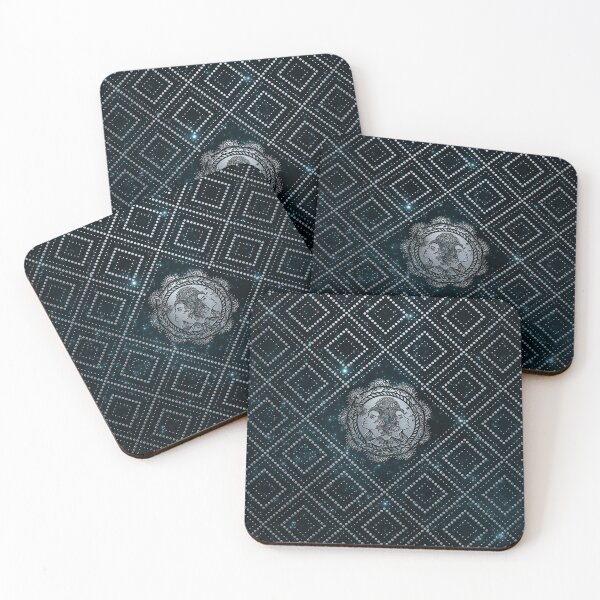 Item preview, Gemini Zodiac Silver en relieve en el cielo Estrella designed and sold by k9printart.