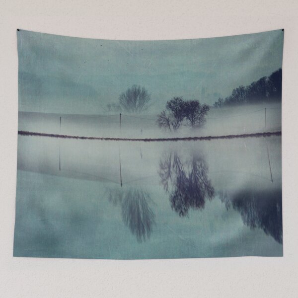 Item preview, Misty Mirror -Landscape  Reflections designed and sold by Dyrk Wyst Redbubble Shop.
