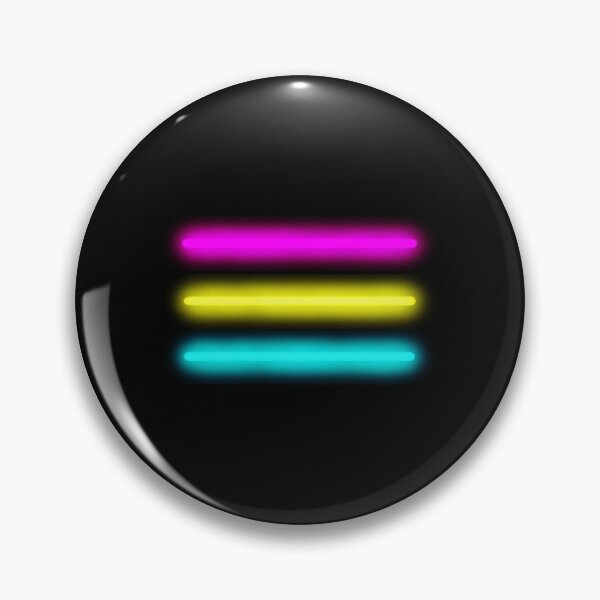 Item preview, Minimalist Neon Pansexual Pride Flag designed and sold by O1RSH.