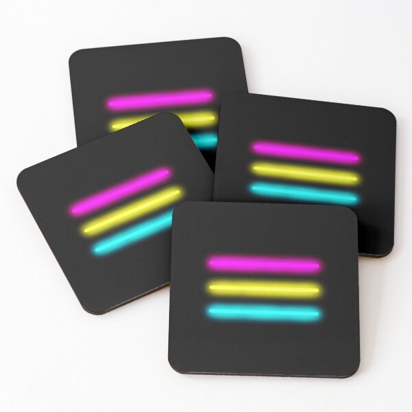 Item preview, Minimalist Neon Pansexual Pride Flag designed and sold by O1RSH.