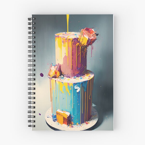 Item preview, Colourful Cake #39 - Prints and Postcards designed and sold by FewBits.