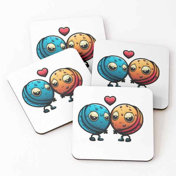 Item preview, Nutty Love: A Cute Nut Couple Illustration designed and sold by FunnyFur.