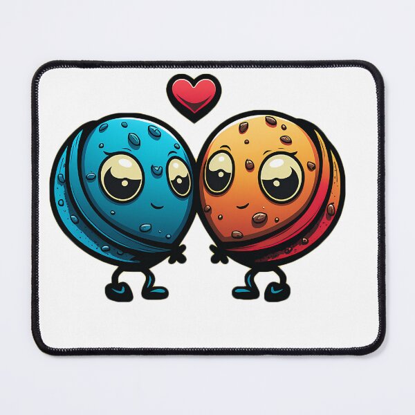 Item preview, Nutty Love: A Cute Nut Couple Illustration designed and sold by FunnyFur.