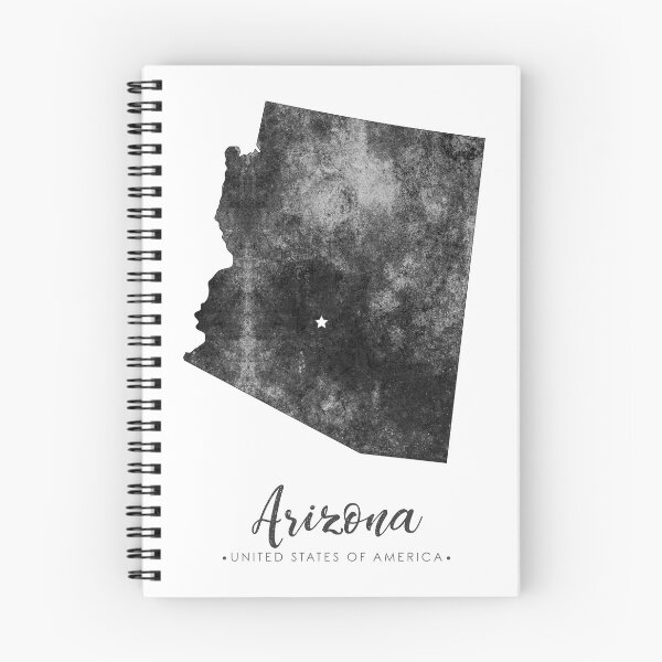 Item preview, Arizona State Map Art - Grunge Silhouette designed and sold by Studio Grafiikka.
