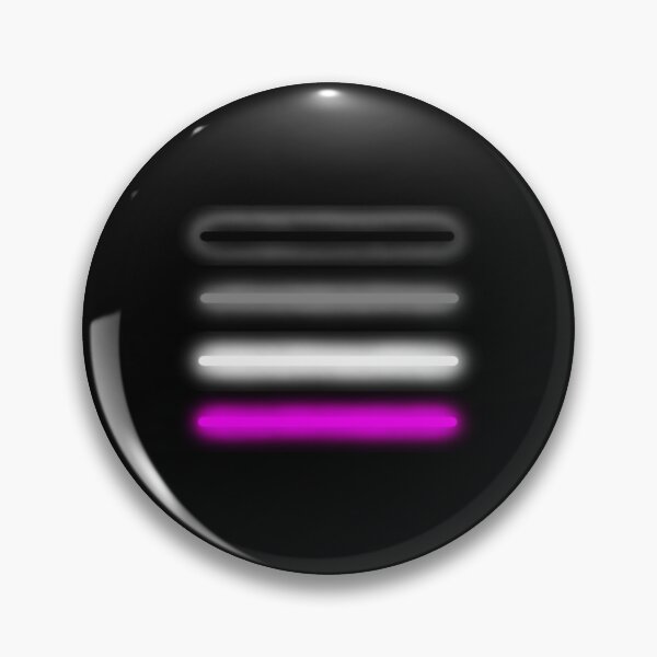 Item preview, Minimalist Neon Asexual Pride Flag designed and sold by O1RSH.