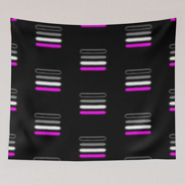 Item preview, Minimalist Neon Asexual Pride Flag designed and sold by O1RSH.