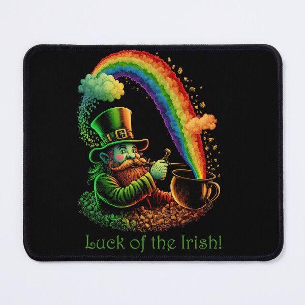 Item preview, St. Patrick's Day Luck of the Irish - Leprechaun, Rainbow & Pot of Gold designed and sold by DancingBuddha.