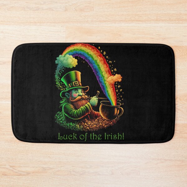 Item preview, St. Patrick's Day Luck of the Irish - Leprechaun, Rainbow & Pot of Gold designed and sold by DancingBuddha.