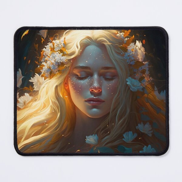 Item preview, Blonde Beauty with Pink Roses designed and sold by oanaunciuleanu.