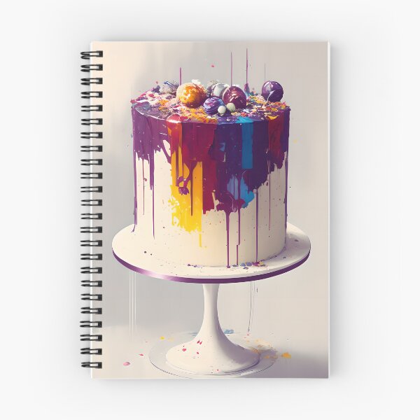 Item preview, Colourful Cake #43 - Prints and Postcards designed and sold by FewBits.