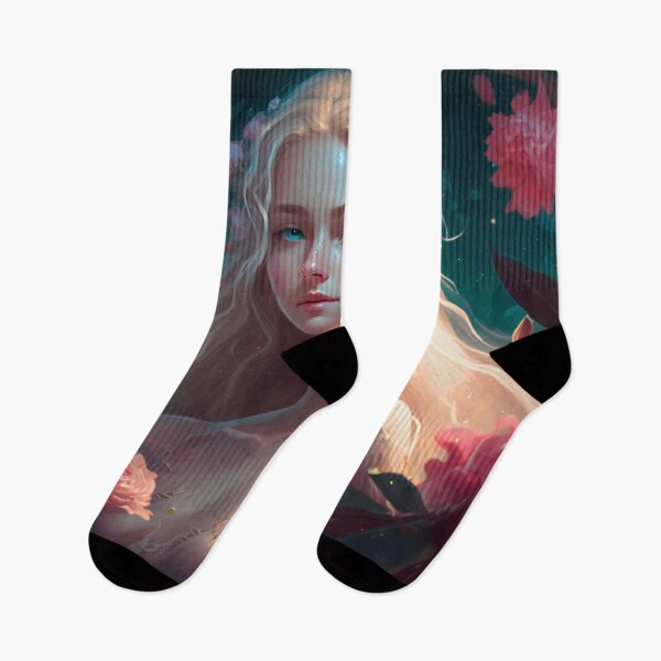 Item preview, Blonde Beauty with Pink Roses designed and sold by oanaunciuleanu.