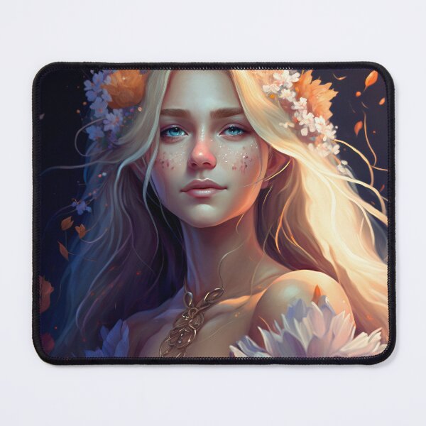 Item preview, Blonde Beauty with Pink Roses designed and sold by oanaunciuleanu.