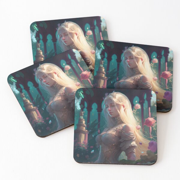 Item preview, Blonde Beauty with Pink Roses designed and sold by oanaunciuleanu.