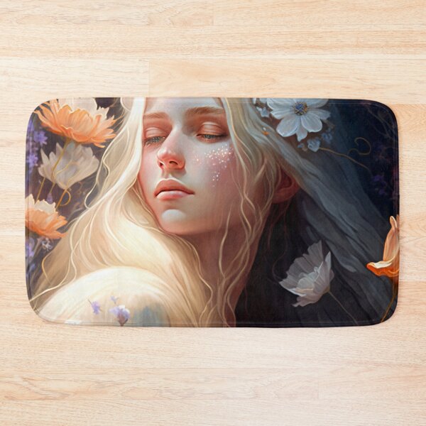 Item preview, Blonde Beauty with Pink Roses designed and sold by oanaunciuleanu.