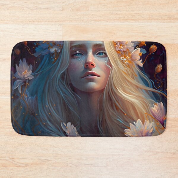 Item preview, Blonde Beauty with Pink Roses designed and sold by oanaunciuleanu.