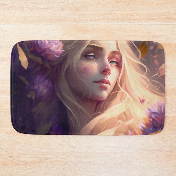 Item preview, Blonde Beauty with Pink Roses designed and sold by oanaunciuleanu.