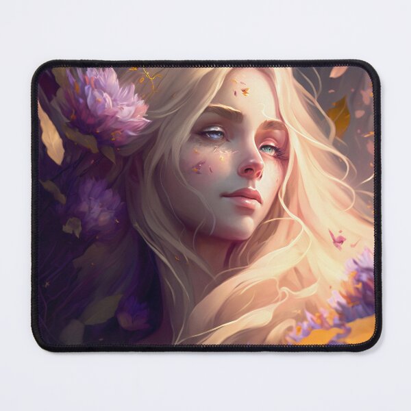 Item preview, Blonde Beauty with Pink Roses designed and sold by oanaunciuleanu.
