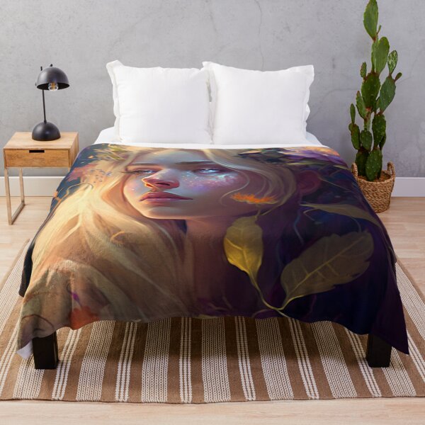Item preview, Blonde Beauty with Pink Roses designed and sold by oanaunciuleanu.