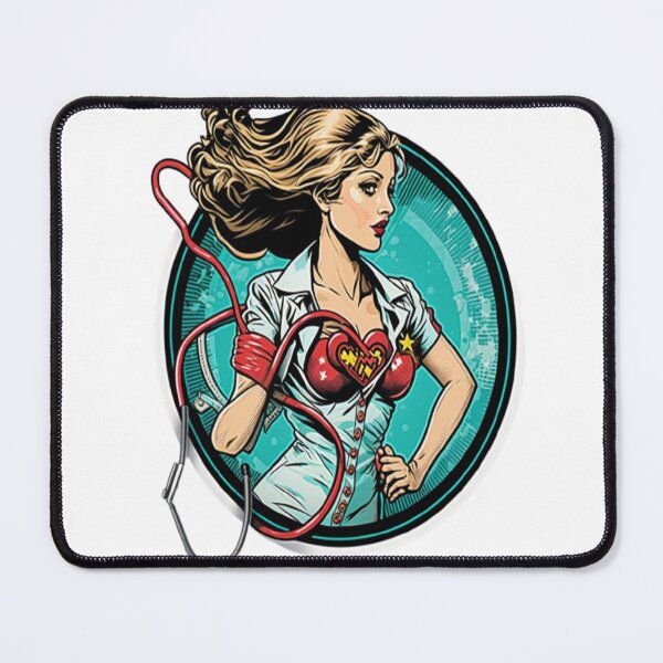 Item preview, Girls Women Nurses Valentine Hearts Stethoscope designed and sold by laurateamart.