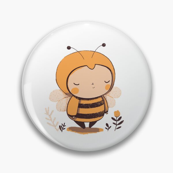 Item preview, Cute Bee Sticker designed and sold by TheSilverString.
