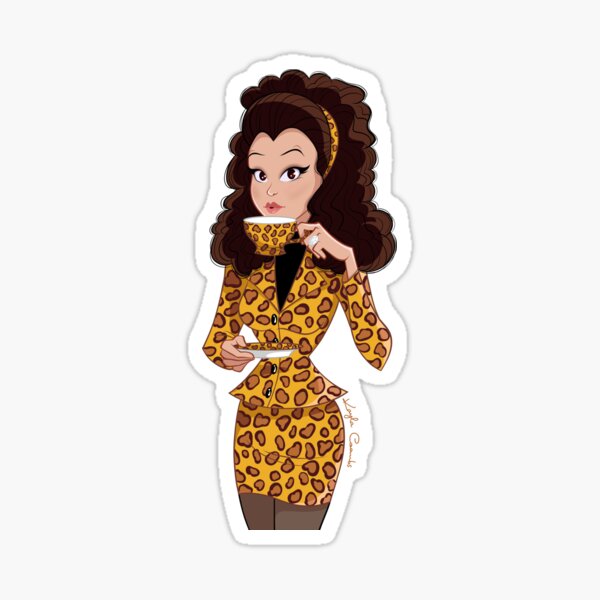 Fran Fine Leopard Print Sticker