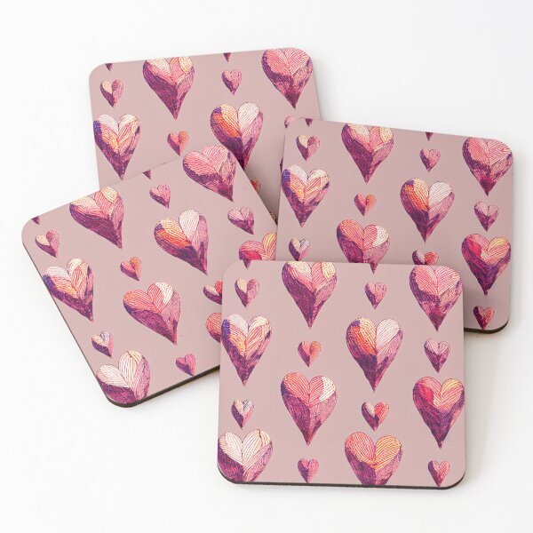 Item preview, Cute Hearts Background designed and sold by ellearden.