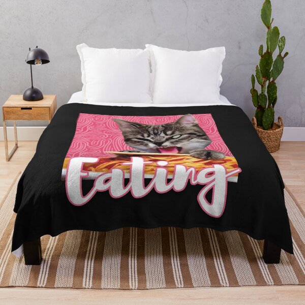 Item preview, Funny Cute Cat Eating Spaghetti designed and sold by VIKING PROJECT.