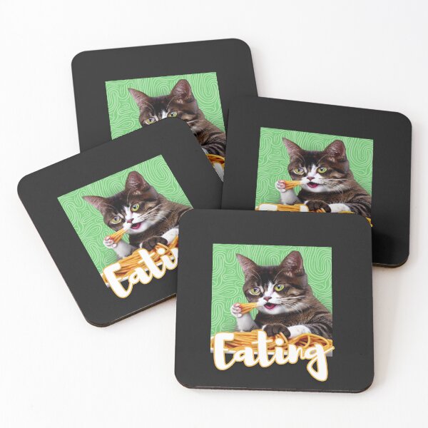 Item preview, Funny Cute  Cat Eating Spaghetti  designed and sold by VIKING  PROJECT.