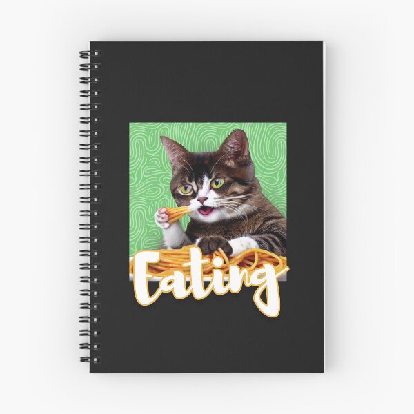 Item preview, Funny Cute  Cat Eating Spaghetti  designed and sold by VIKING  PROJECT.