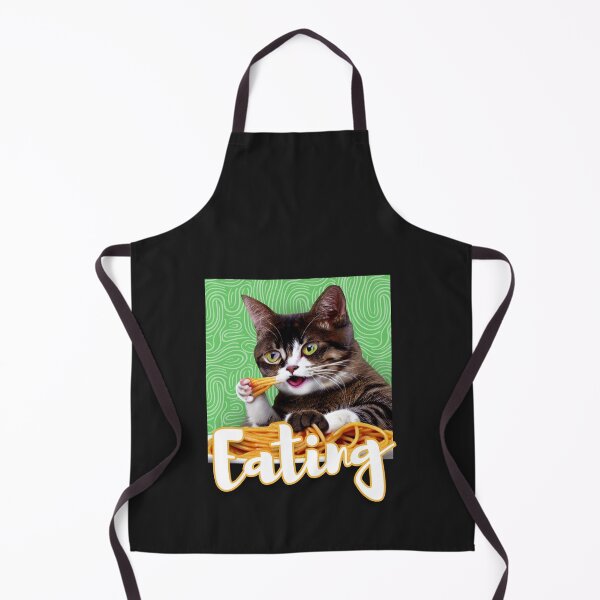 Item preview, Funny Cute  Cat Eating Spaghetti  designed and sold by VIKING  PROJECT.
